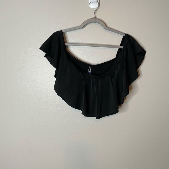 Ashley Stewart Off the Shoulder Ruffle Swim NWT - Picture 3 of 5